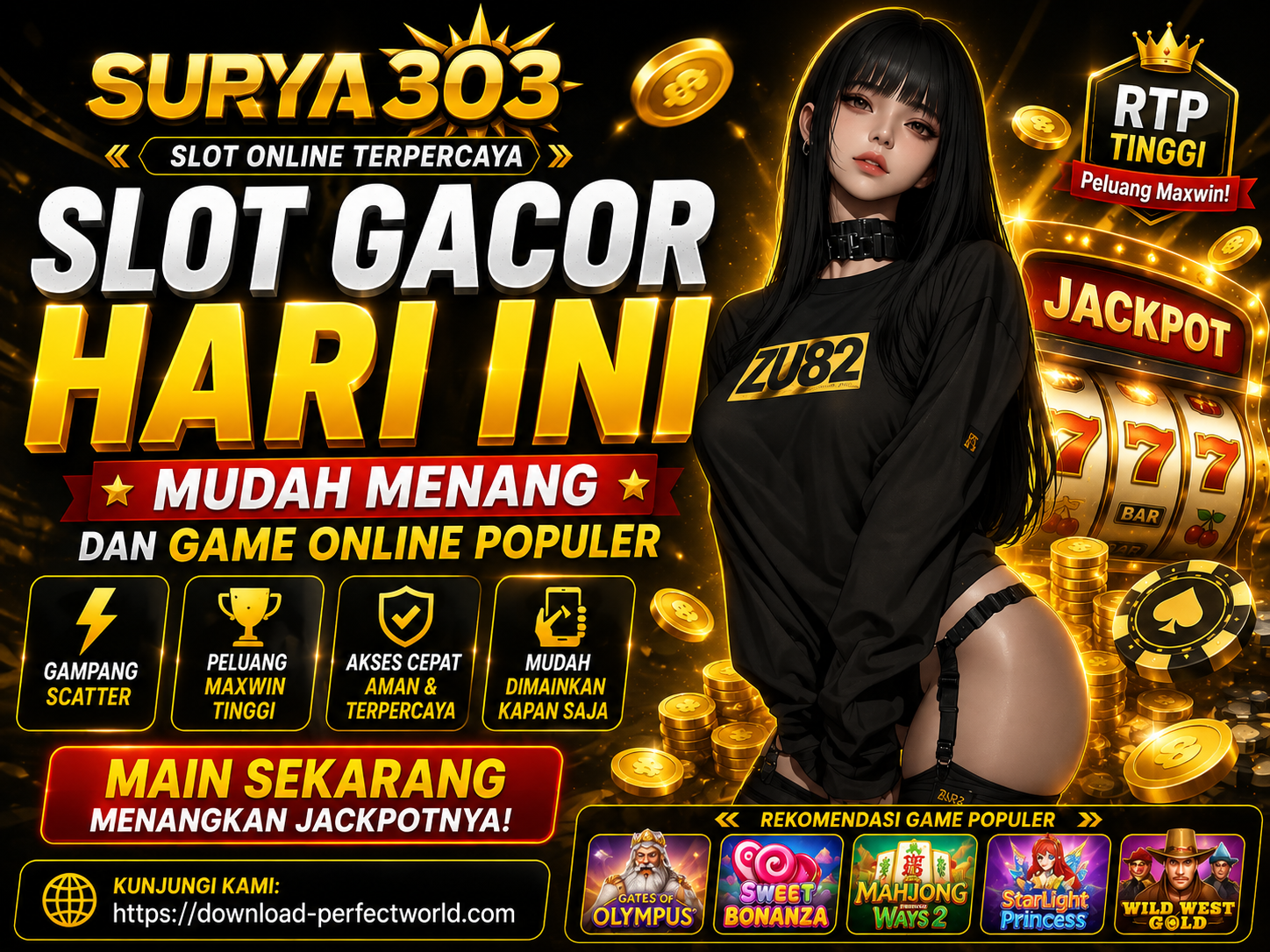 SURYA303: Slot Gacor Hari Ini Mudah Menang dan Game Online Populer